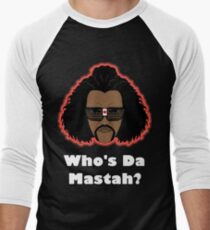 Sho Nuff the shogun of Harlem! Glow edition. Men's Baseball ¾ T-Shirt