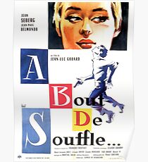 A bout de souffle (Breathless) - Jean-Luc Godard Poster