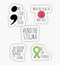 Pegatina Paquete de pegatinas de conciencia de salud mental