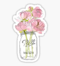 Einmachglas Bouquet Sticker