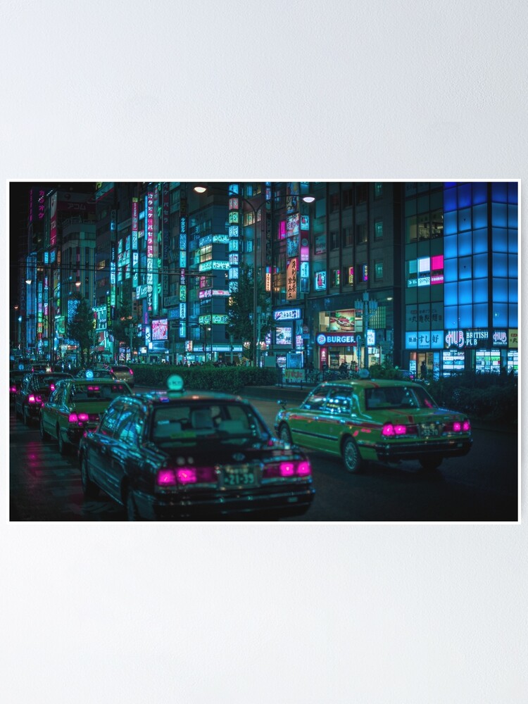 Alternate view of Yasukuni Dori, Shinjuku Poster
