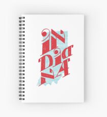 United Shapes of America - Indiana Spiral Notebook