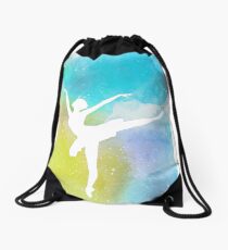 Ballet Clouds Drawstring Bag