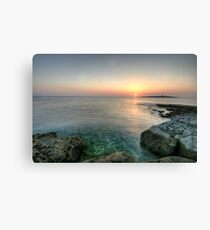 Sunset at Doolin Pier Canvas Print