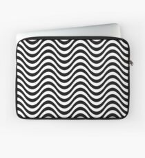 Nahtlose Zebra-Haut-gewelltes Muster-einfarbige einfarbige Zusammenfassung Laptoptasche
