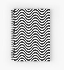Nahtlose Zebra-Haut-gewelltes Muster-einfarbige einfarbige Zusammenfassung Spiralblock