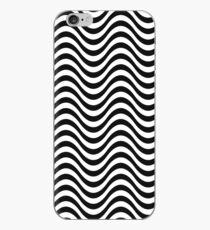 Nahtlose Zebra-Haut-gewelltes Muster-einfarbige einfarbige Zusammenfassung iPhone-Hülle & Cover
