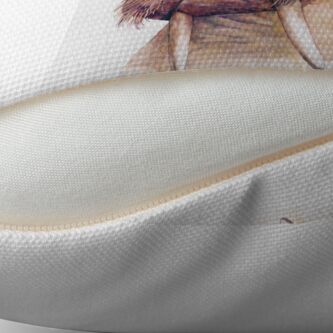 Alternate view of Tattooed Walrus Throw Pillow