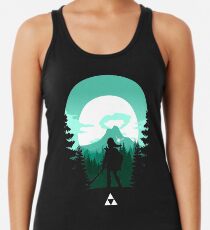 Camiseta con espalda nadadora La leyenda de Zelda (verde)