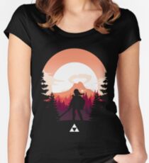 The Legend of Zelda (Orange) Women's Fitted Scoop T-Shirt