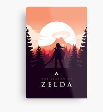 The Legend of Zelda (Orange) Metal Print