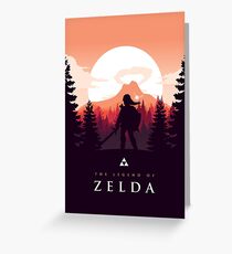 The Legend of Zelda (Orange) Greeting Card