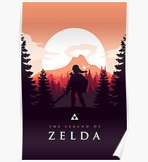 Póster La leyenda de Zelda (naranja)