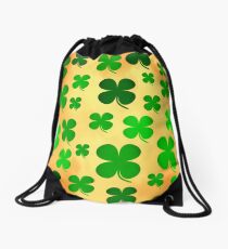 Shamrock clover St.-Patricksday Drawstring Bag