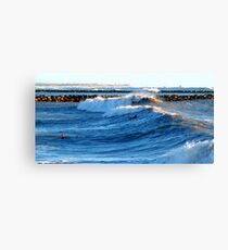 Heavy Surf Canvas Print