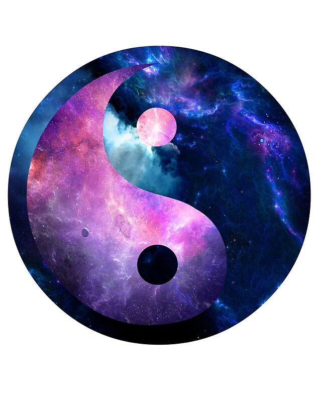 "Galaxy Yin And Yang" Fotodrucke Von Brooke Patterson | Redbubble