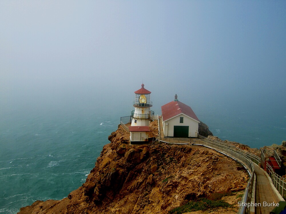 "Point Reyes Lighthouse, San Francisco" by Stephen Burke Redbubble