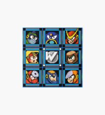 Megaman 2 Boss Select Art Board
