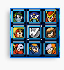 Megaman 2 Boss Select Canvas Print