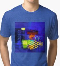 Trio - Blue Tri-blend T-Shirt