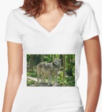 Whisper Sweet Nothing - Timberwolves Women's Fitted V-Neck T-Shirt