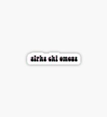 Retro Alpha Chi Omega Sticker