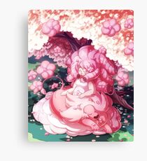 Rose and Lion Canvas Print