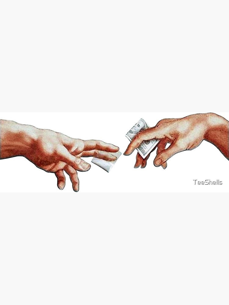 "The Creation of Adam" Art Print by TeeShells | Redbubble