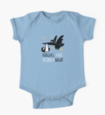 Ninjas are born at night... Baby Body Kurzarm
