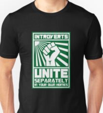 Camiseta unisex Copia de Introverts Unite por separado en sus propias casas camisetas