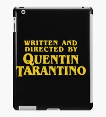 Written and Directed by Quentin Tarantino iPad Case/Skin