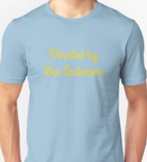 Directed By Wes Anderson (blue and yellow) Unisex T-Shirt