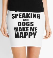 Public Speaking And Dogs Make Me Happy Funny Gift Idea For Hobby Lover Minirock