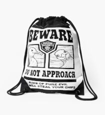 Beware the Evil Seagulls Drawstring Bag