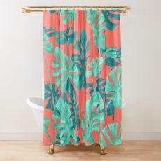 Cortina de ducha Copy of Vintage Monstera leaves