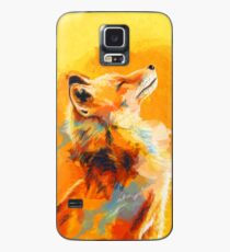 Blissful Light - Fox illustration, animal portrait, inspirational Case/Skin for Samsung Galaxy
