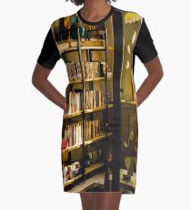 fwc 1395 bookcase books bookshelves Graphic T-Shirt Dress