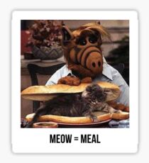 Alf Meow Sticker