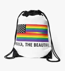 America, The Beautiful Drawstring Bag