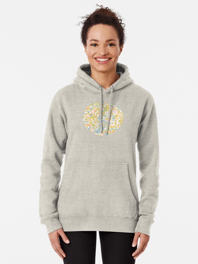 Alternate view of Pastel Pebbles Pullover Hoodie