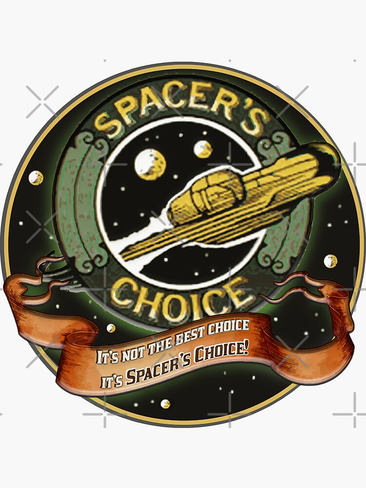 "Spacers Choice" Sticker by DBnation Redbubble