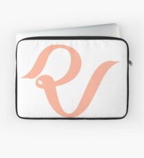 Rotes Samt-Logo Laptoptasche