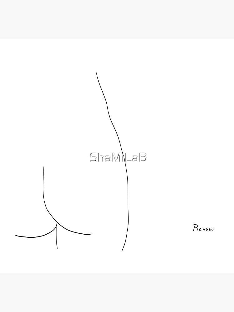 Picasso Line Art - Butt by ShaMiLaB