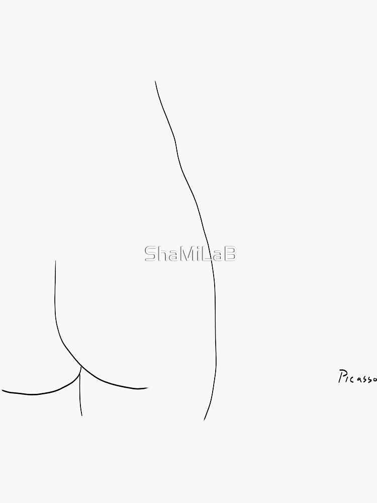 Picasso Line Art - Butt by ShaMiLaB