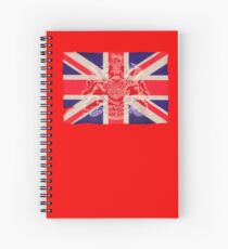 Union jack british flag Spiral Notebook