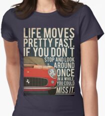 Ferris macht blau Tailliertes T-Shirt