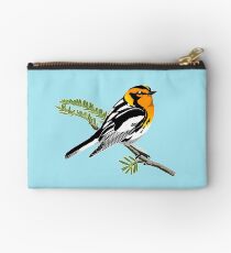 Blackburnian Warbler Zipper Pouch