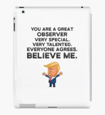 Beobachter Funny Trump iPad-Hülle & Skin