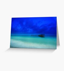 the old shipping pier Greeting Card