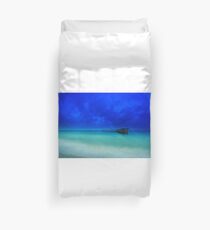 the old shipping pier Duvet Cover